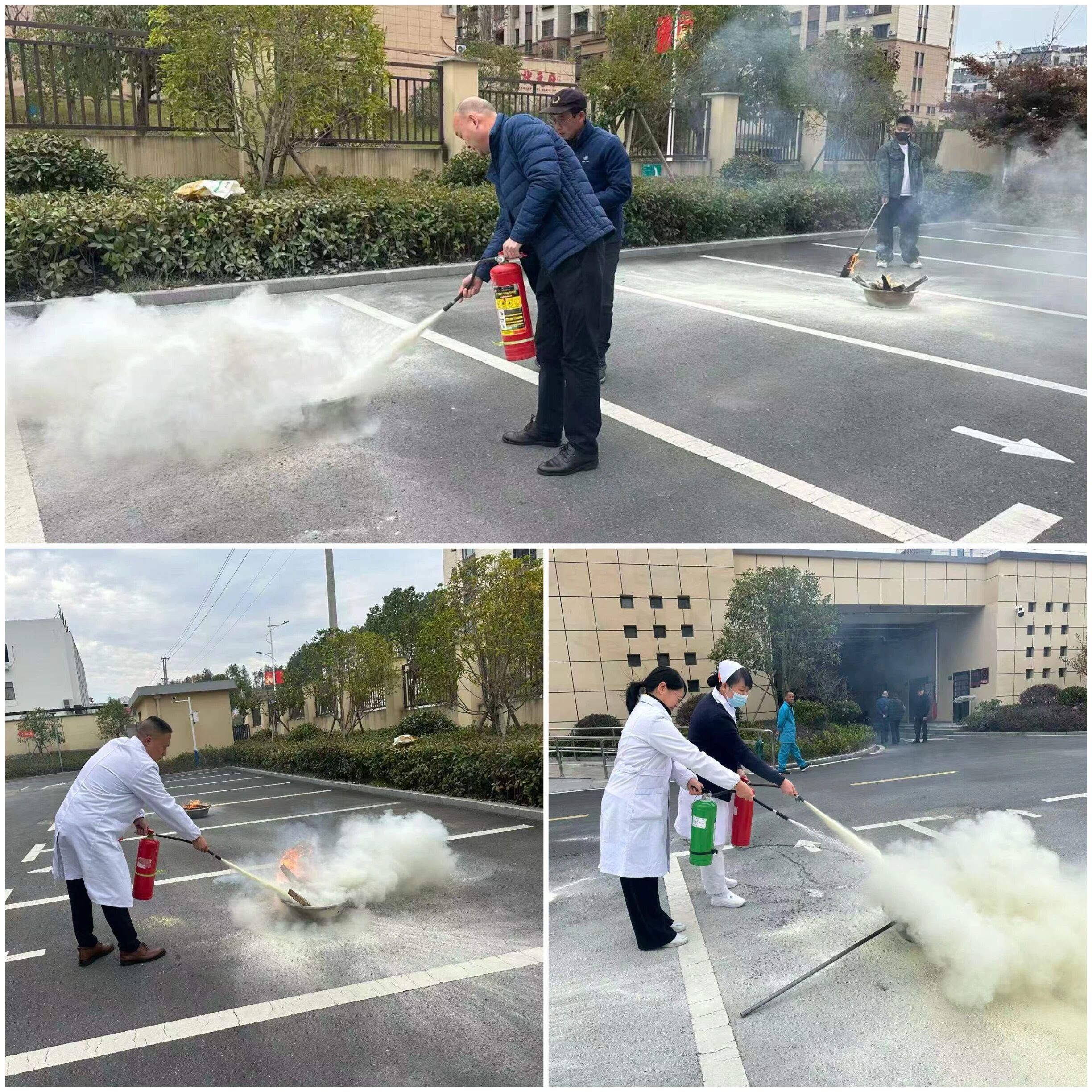 【全民消防，生命至上】旌德县人民医院开展火灾疏散逃生演练活动
